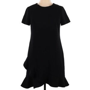 Calvin Klein Black Ruffle Hem Cocktail Dress